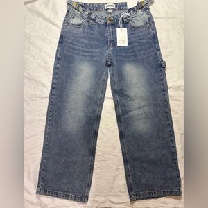 Disclosure Wide Leg Low Rise Jeans